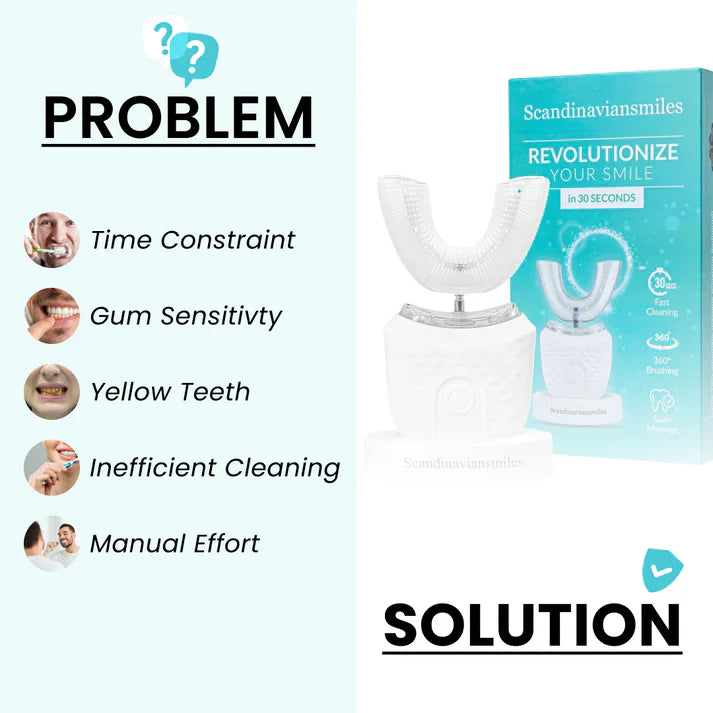 360 U shaped Whitening Toothbrush