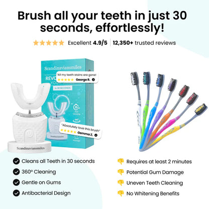 360 U shaped Whitening Toothbrush